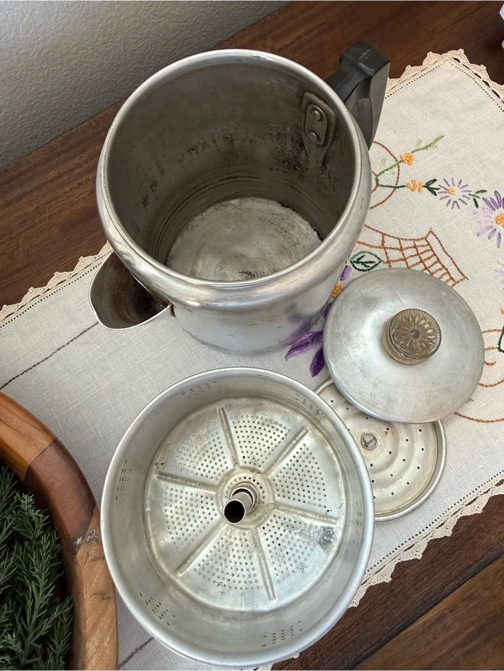 Vintage Chilton Ware 6-Cup Aluminum Coffee Percolator | Complete | MCM Kitchen